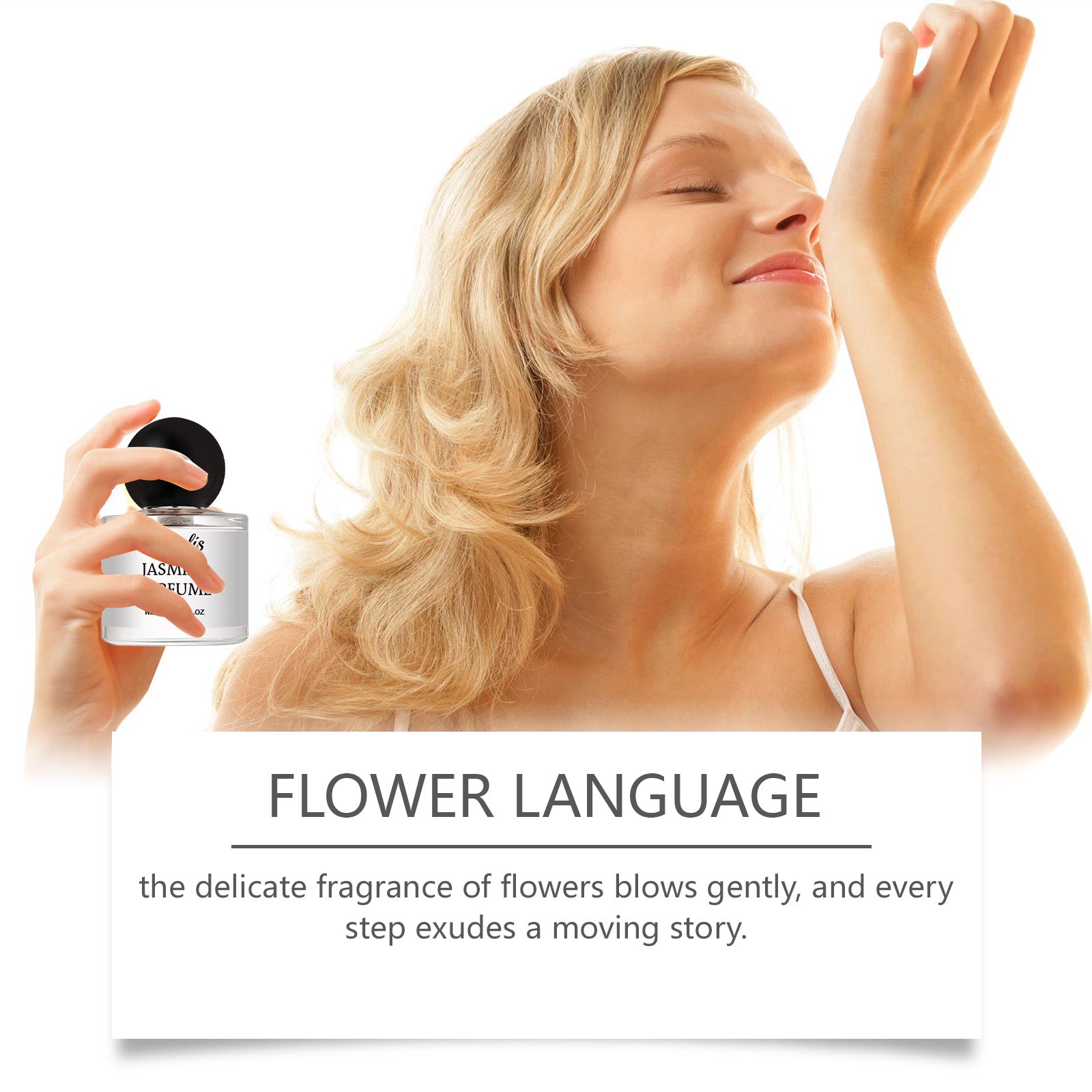 Romantic Pair Of Jasmine Perfume, Light Elegant Exudes Charm Leave Fragrance Fragrance Eau De Toilette Wood Floral Notes