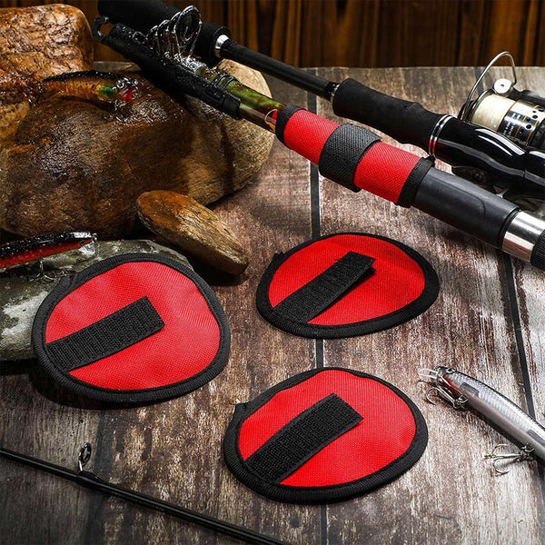 6 - piece set of 5.9 - inch lure wraps. Doubles as covers, gloves, hook protectors. Keeps anglers safe while fishing.