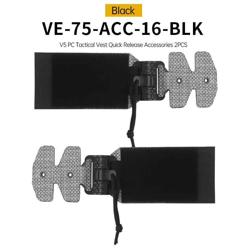 One Pair (2 Pieces) Style 3Ac Kit for FCPC V5 Tactical Vest Cummerbunds, with Quick Release Buckle, made of imported Tegris.
