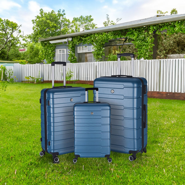 Luggage Suitcase 3 Piece Sets Hardside Carry-on luggage with Spinner Wheels 20