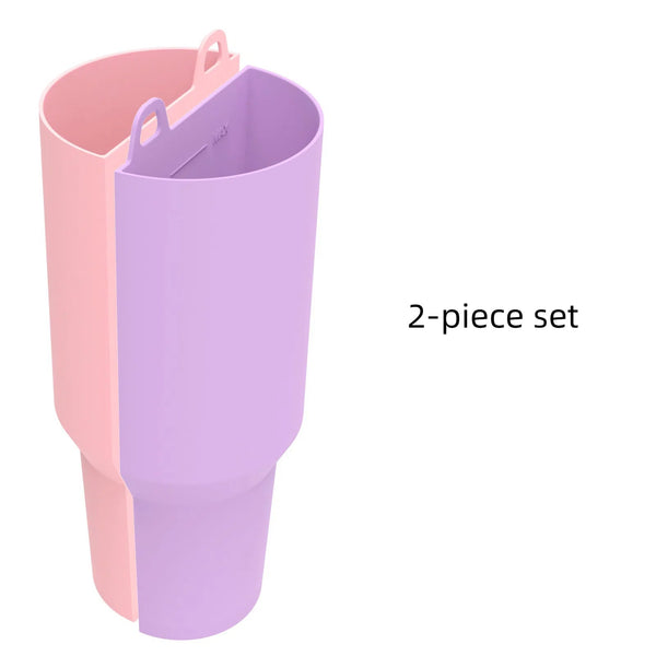 2-in-1 lined double drinking cup inner liner silicone 40oz special