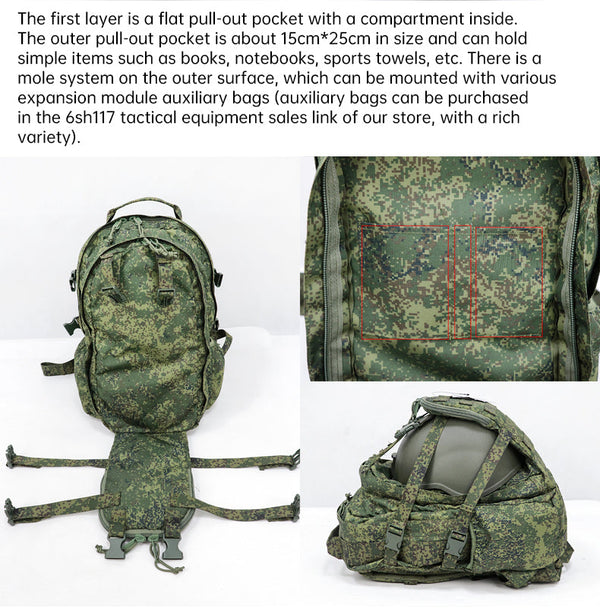 Cold War export: Russian Mammoth B tactical backpack, replica of Russian mountain special forces SPN Beaver 2 assault pack