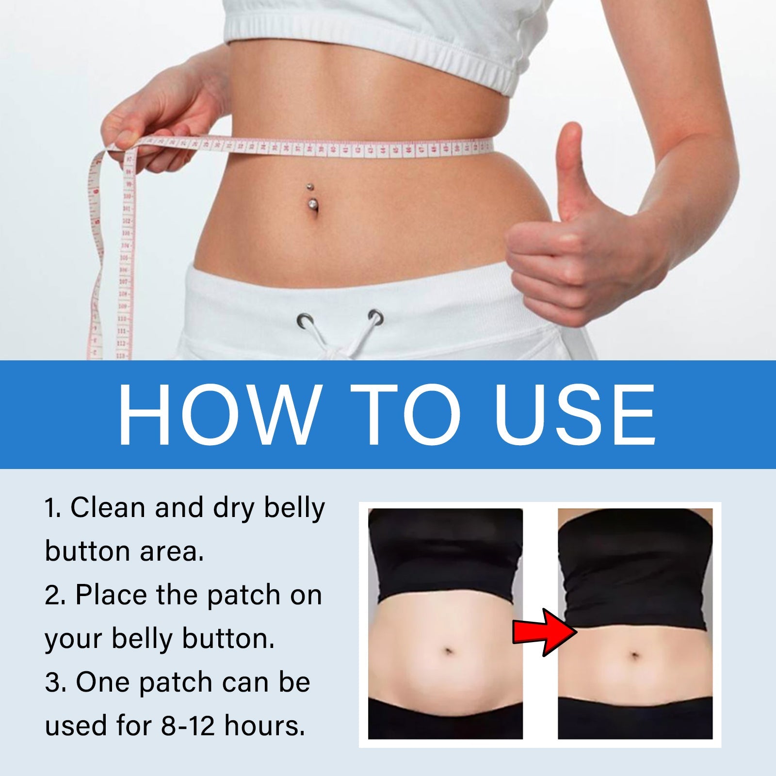 Sugar Relief Patch For Lightheadedness, Balance Blood Lipids, Body Discomfort And Slimming Care