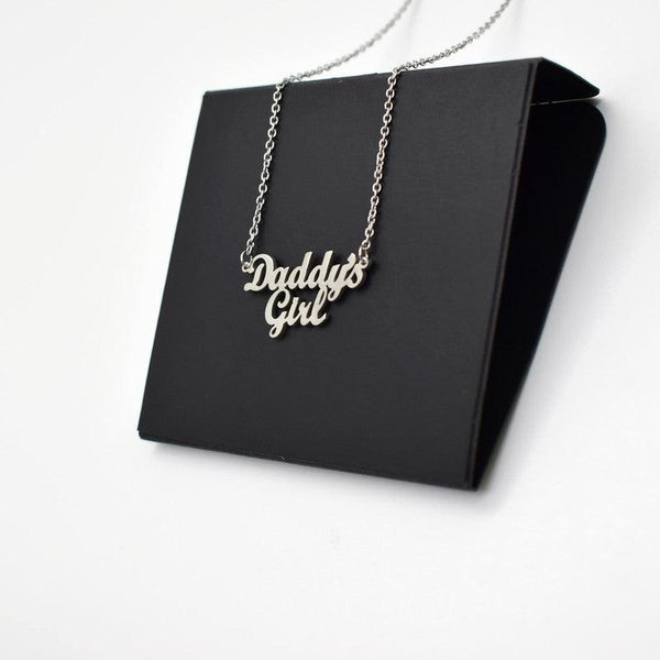 Daddy's Girl Necklace Parent's Daughter Family Member Collarbone Chain Father's Day Gift