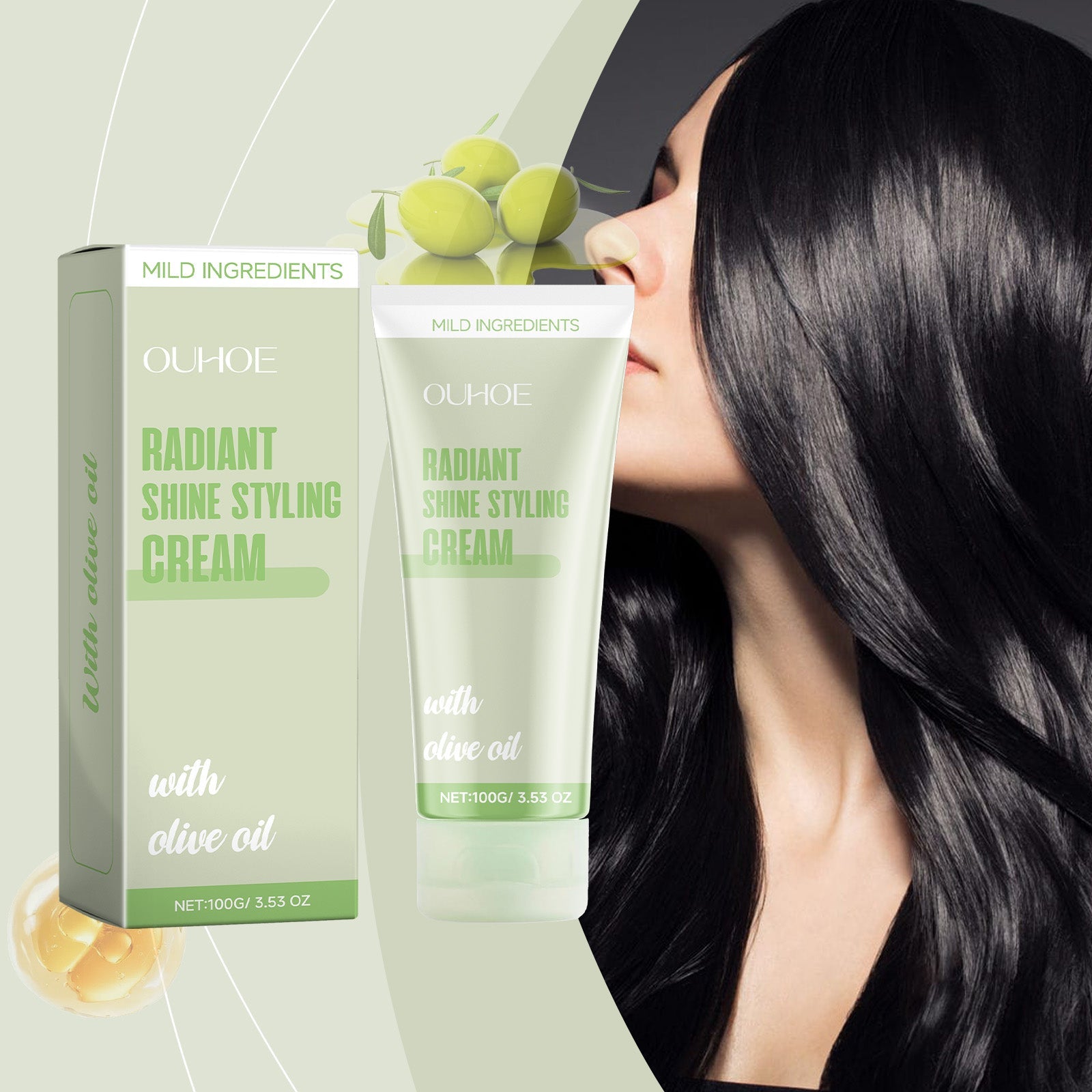 Smoothing Hair Care Cream Nourishes Hair Care And Repair Scalp Roots Shine Hair Citrus Fragrance