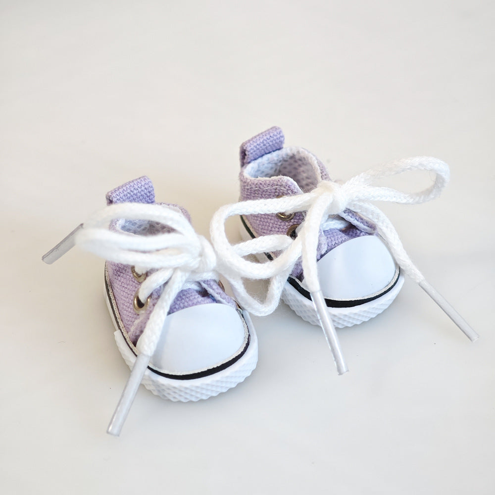 Party Shoes DIY Accessories Labubu Baby Clothes Labubu Rubber Macaron Shoes Fabric One Plush Second Generation