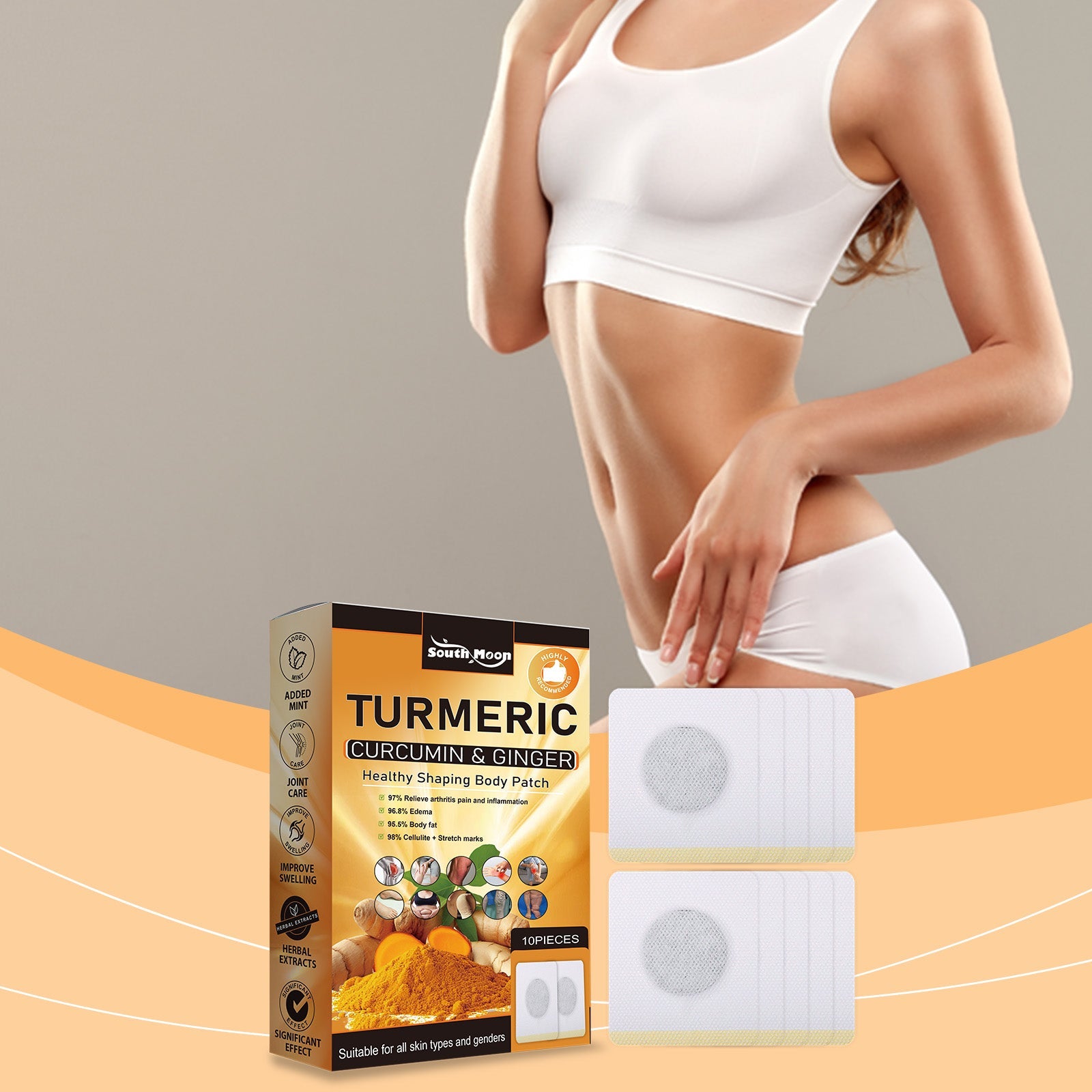 herbal beauty considerate, light nourishing skin show natural line body care patch