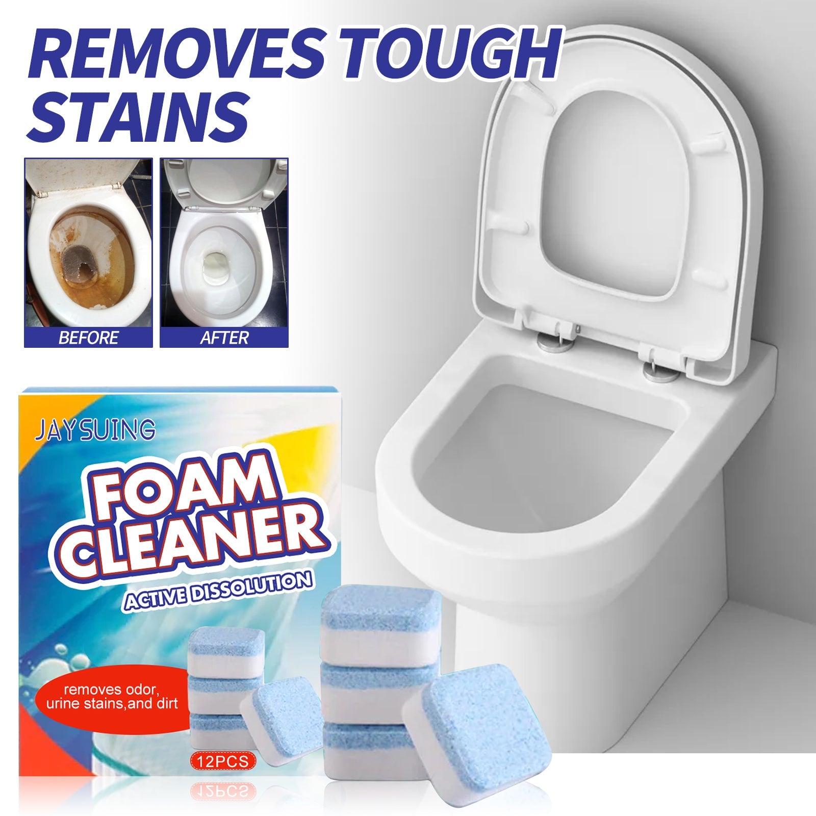 Toilet Cleaner, Clean Toilet Urine Stains And Dirt Remove Odors Household Toilet Cleaner