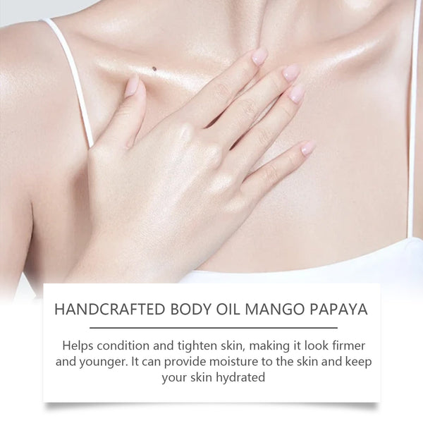 Woodsleep Handmade Papaya And Mango Body Oil Nourishes, Caress And Massages All Over The Skin