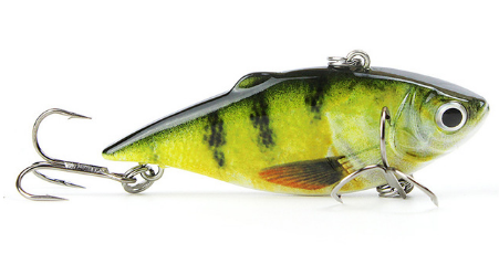 Mmlong 2.5/8.6g Vib Crankbait Lifelike Fishing Lure  Slow Sinking Hard Fish Wobbler Pes