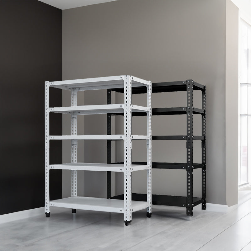 Household storage rack, adjustable display rack, carbon steel storage rack 120cm * 50cm * 180cm, five layers (black)