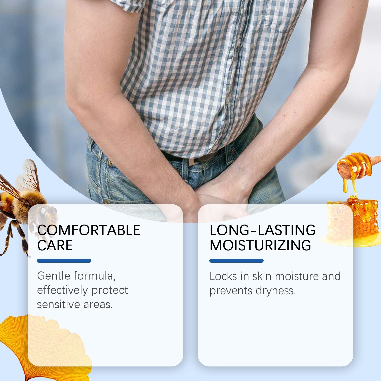 Male Care Gel Relieves Discomfort Refreshing Moisturizing Repair Cleaning Massage Treatment Gel For Adults