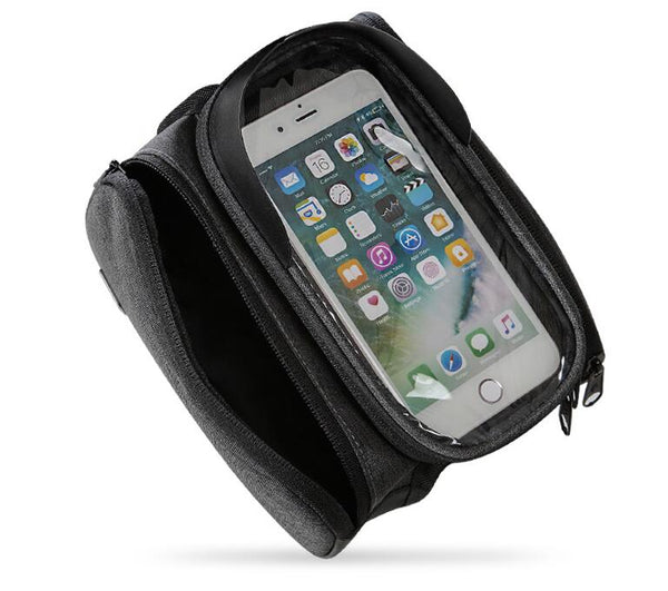 Sahoo 122007 Touch Screen Bike 6.5in Cell Mobile Phone Bag Front Frame Top Tube Cycling Pouch