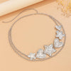Punk exaggerated big heart metal style body chain sexy starfish waist chain