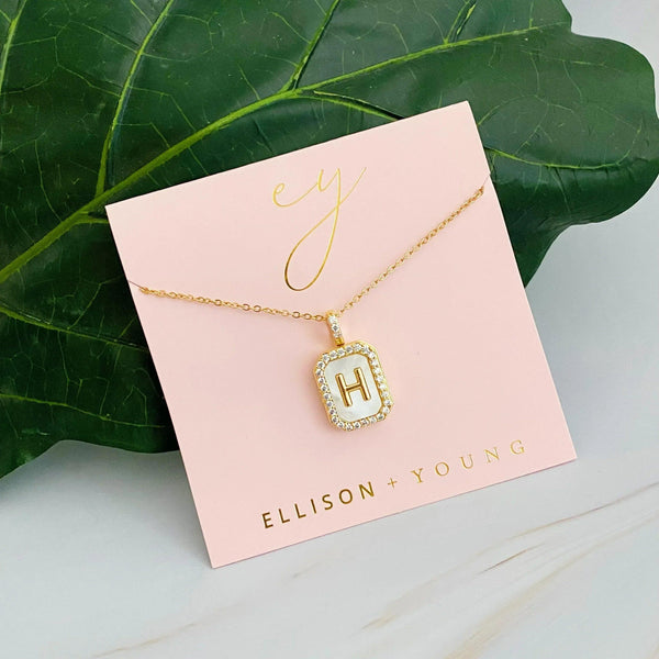 Initial Deco Open Locket Pendant Necklace - Gifts for You 'n Me