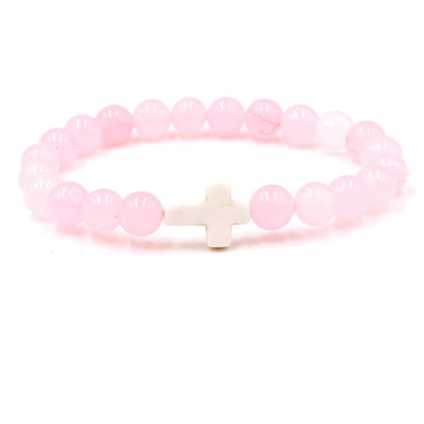 Fashion bead jewelry cross bracelet