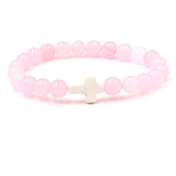 Fashion bead jewelry cross bracelet