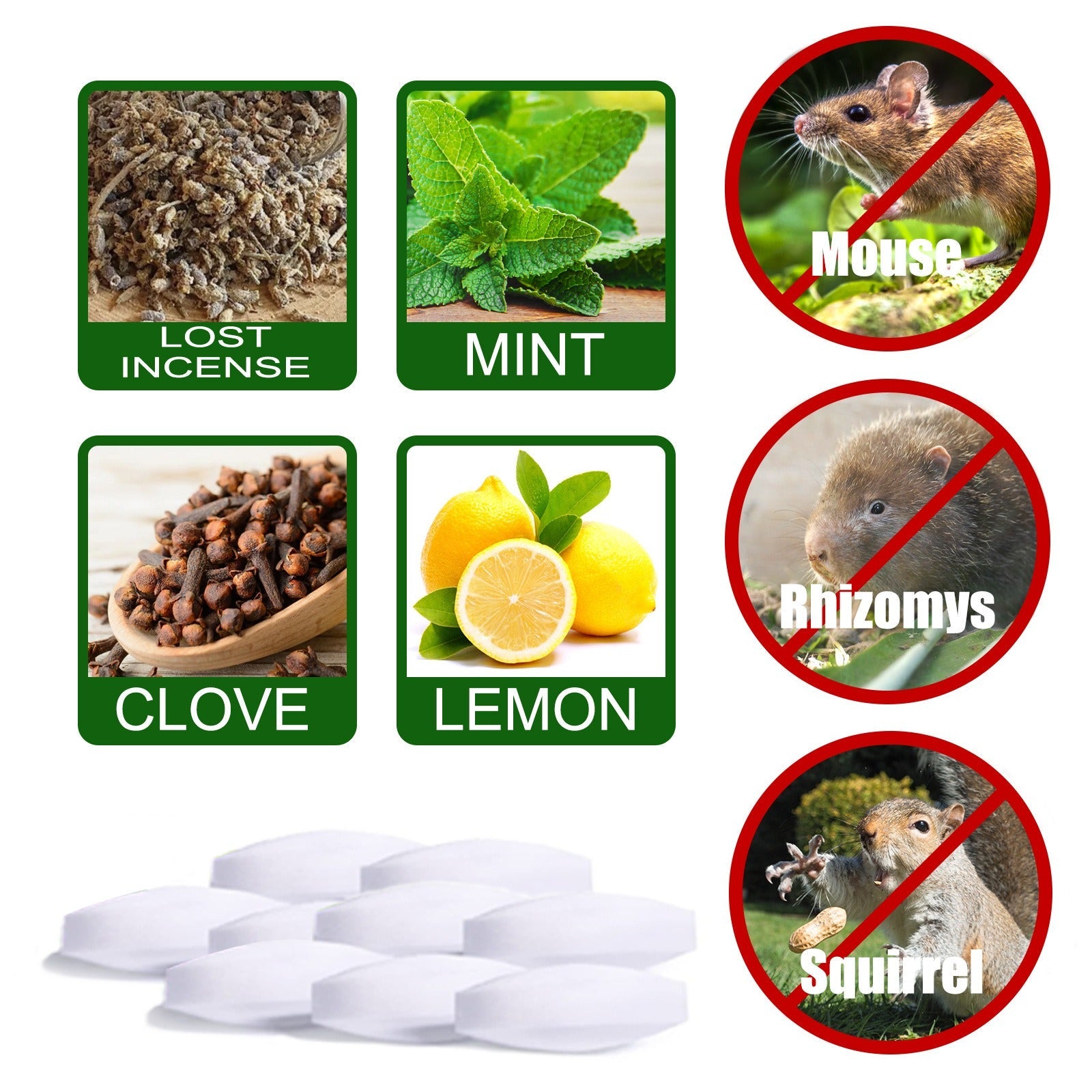 Mouse Repellent Mice Repellent for House Repel Mice Rats Rodent Control for Household Garden Yard Supplies