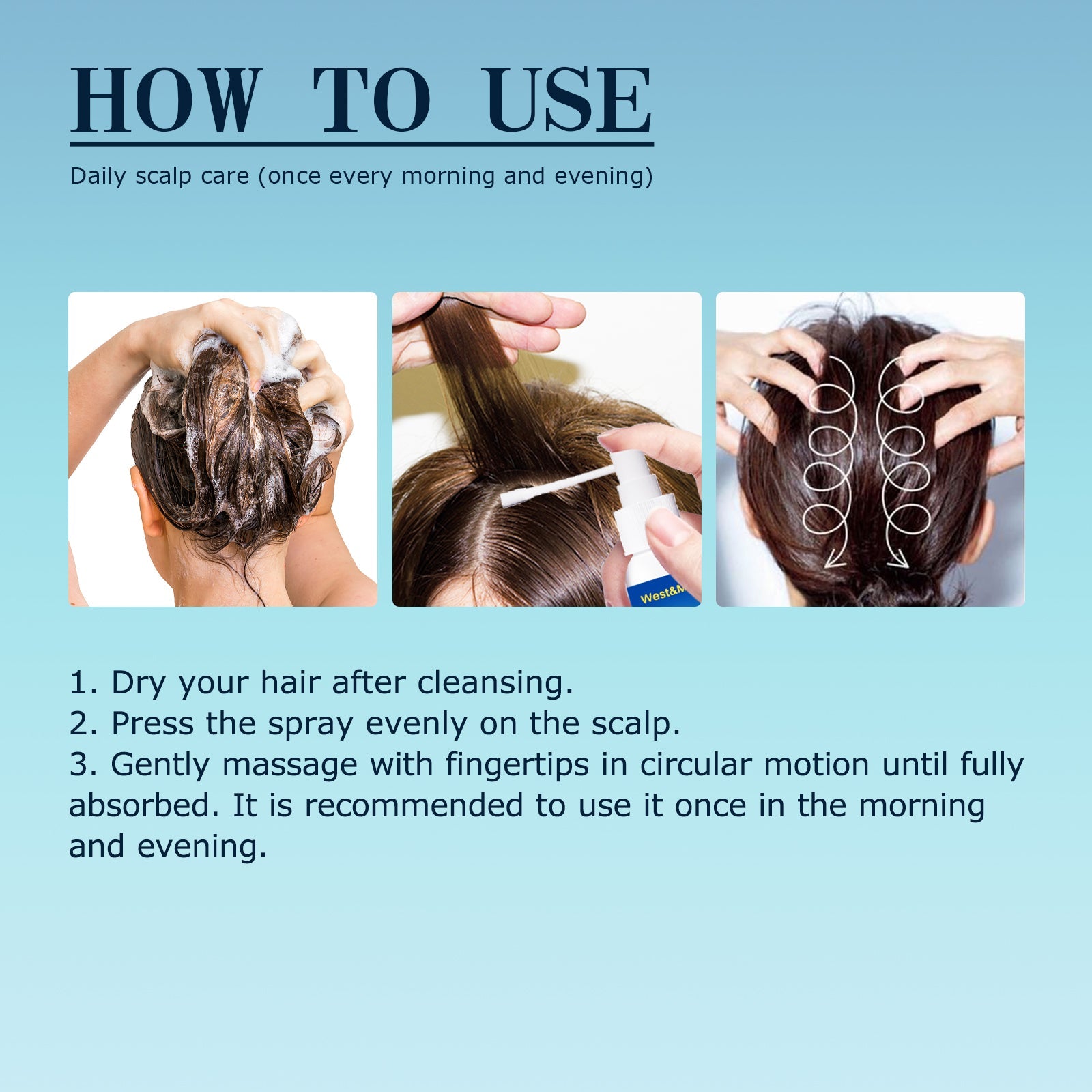Scalp Treatment Essence Spray, Hair Care And Repair Damaged Hair Follicle Hair Root Treatment Spray