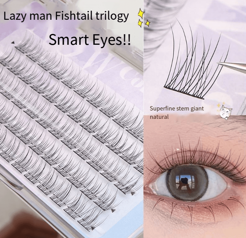 Lazy Fish Tail False Eyelashes Trilogy Natural Simulation Thick Single Cluster Lazy Series Deviruchi Eyelashes