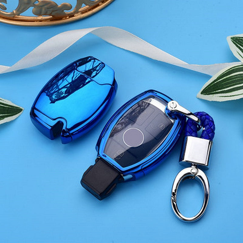 Hight quality PC+TPU key case cover Key case protective shell holder for Mercedes benz A B R G Class GLK GLA w204 W251 W463 W176