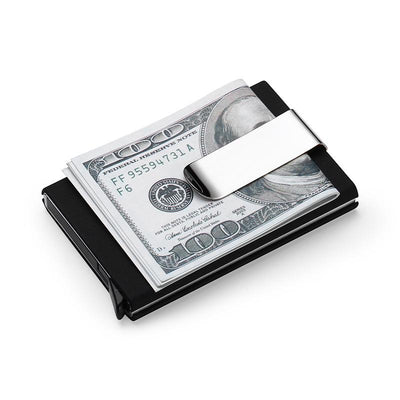 Men's Wallets Credit card holder Automatic card sets business aluminum wallet card sets cash clip holder