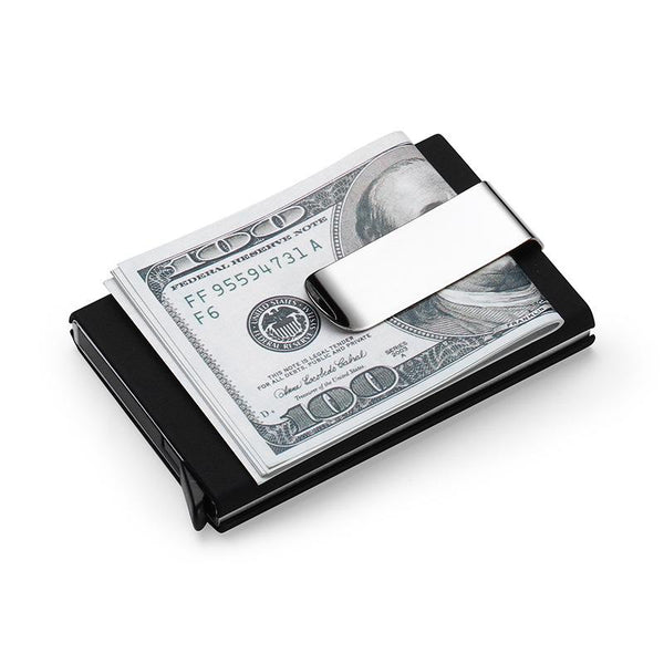 Men's Wallets Credit card holder Automatic card sets business aluminum wallet card sets cash clip holder
