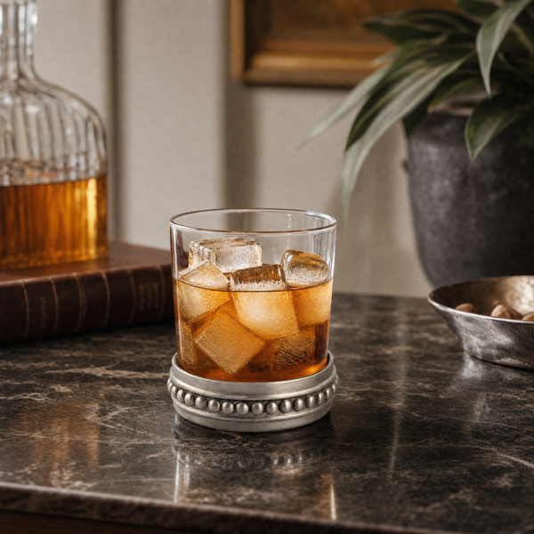 Medici Beading Double Old Fashion Bar Glass