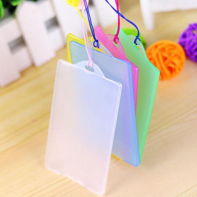 5pcs Waterproof PVC Card Holder Credit Student Transparent ID Cards Passport Business Bancaire Bank Card Cardholder