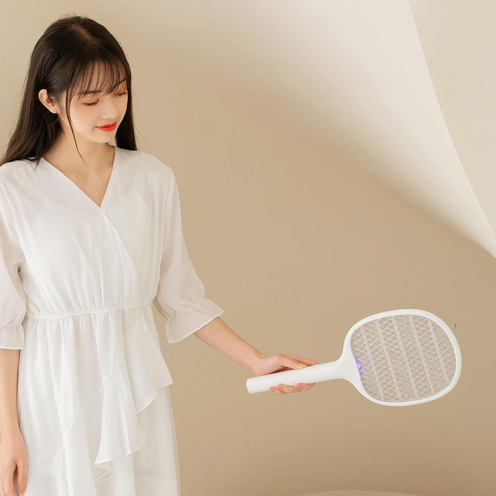 New Household Appliances Mosquito Killer Two-In-One Rechargeable USB Mosquito Killer Lamp Fly Swatter Purple Light Trap