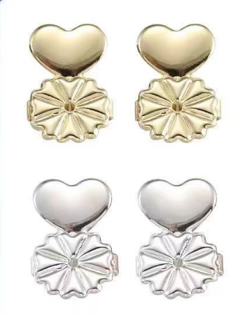 Adjustable 925 Sterling Silver Earring Backs Replacements for Heavy Earrings Hypoallergenic Support for Earrings