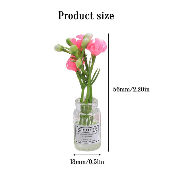 Multicolor three-dimensional luminous vase, creative handmade DIY cream glue accessories, resin small parts