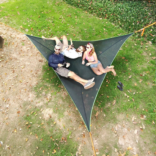 2025 Portable triangular camping hammock with air polymer, multi-scene travel use.