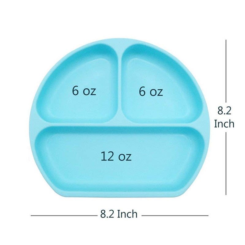 children's dishes baby Silicone Sucker Bowl Baby Smile Face Plate Tableware Set Smile Face Baby Tableware Set kids plate