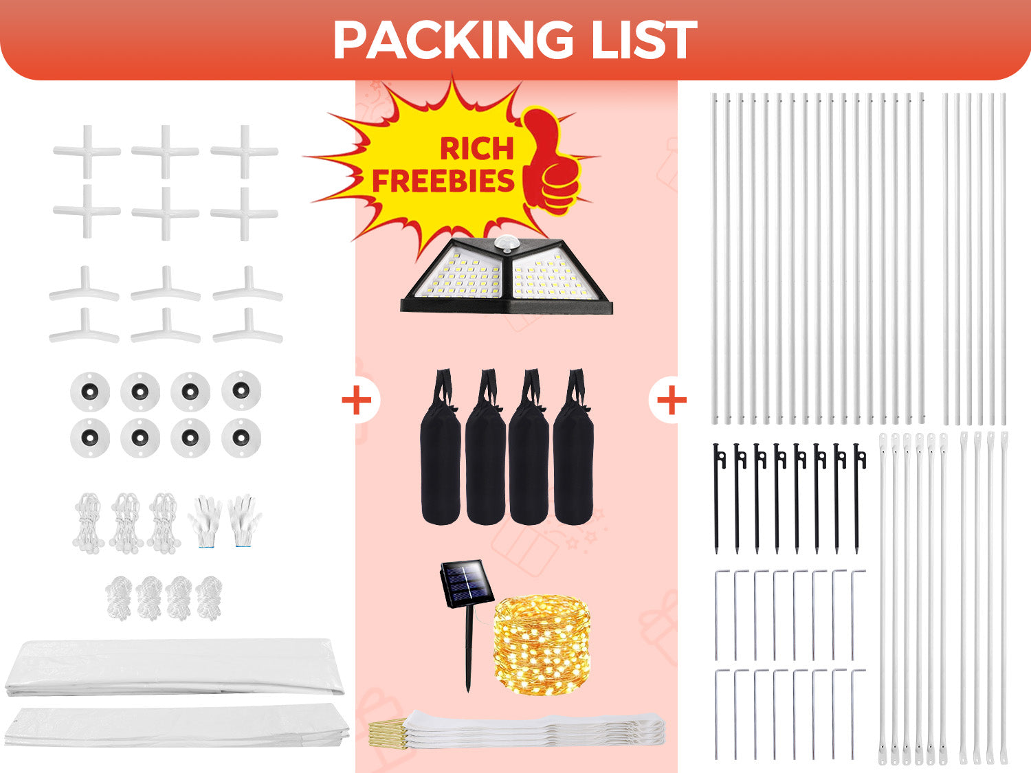 Sannwsg Party Tent -10x20FT Heavy duty Tent with Removable Side, Wedding Exclusive Holday Bithday BBa Backyard Evening Tent