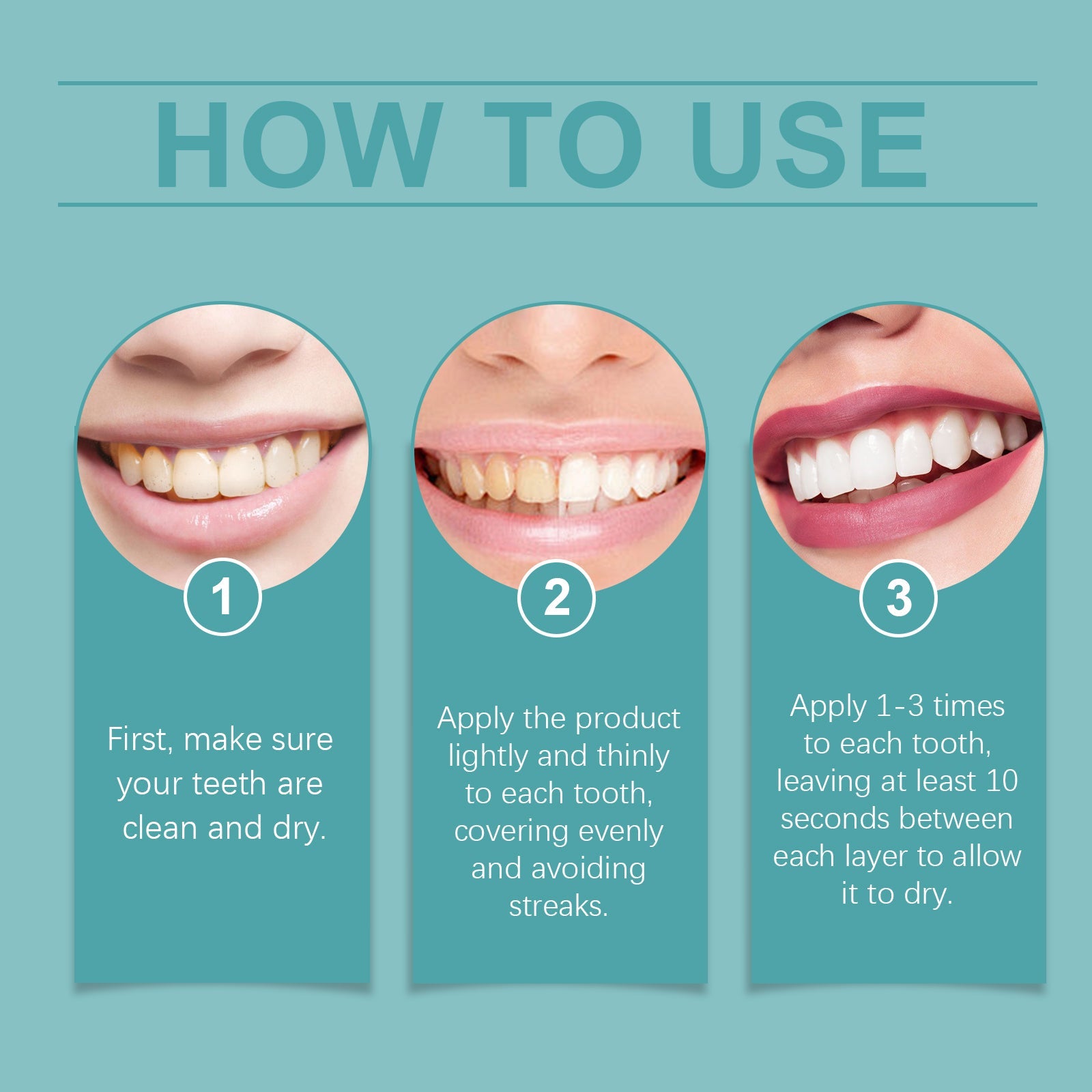 Instant Tooth Whitening Tooth Paint, Clean The Tartar Very Well Dirt Bright White Teeth And Fresh Smell