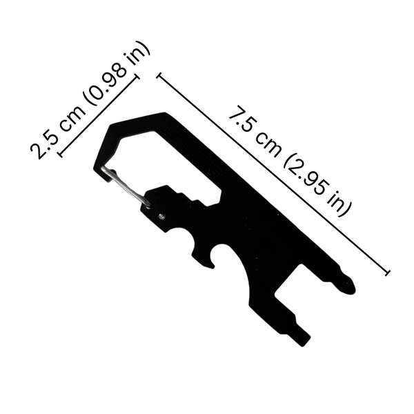 Outdoor Multi-function EDC tool card opener keychain with multi-purpose gadgets outdoor tools