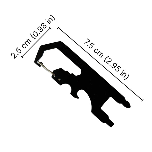 Outdoor Multi-function EDC tool card opener keychain with multi-purpose gadgets outdoor tools