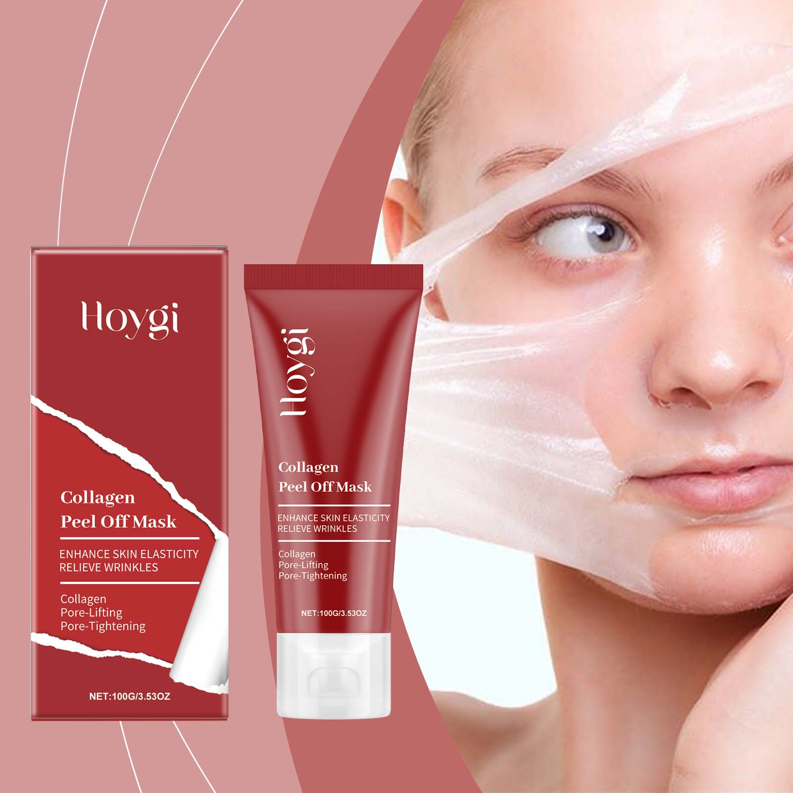Collagen Tear Mask gently hydrates and moisturizes the skin