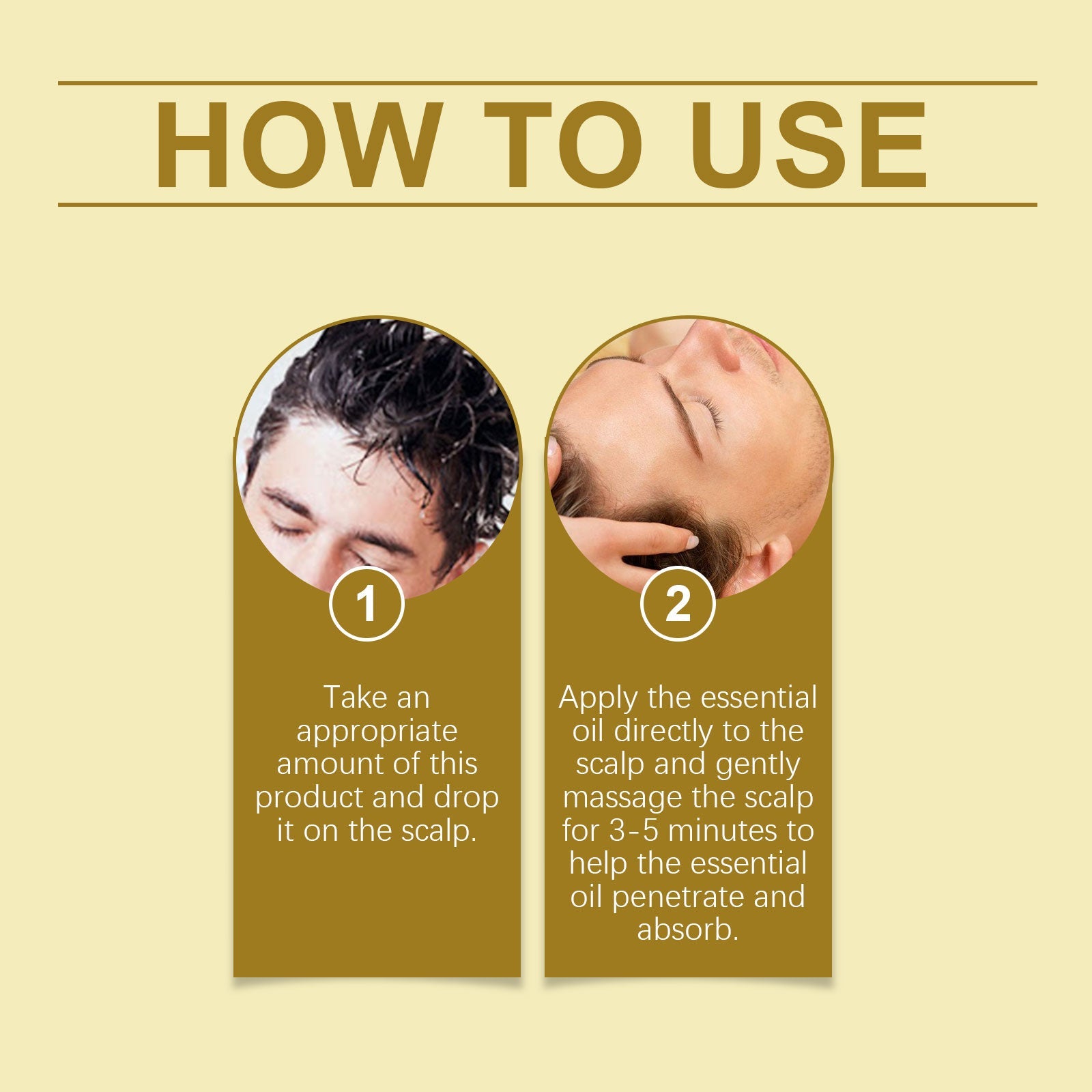 Men's Hair Care Essential Oil, Wave Hair Oil Clean, Plump And Smooth Hair