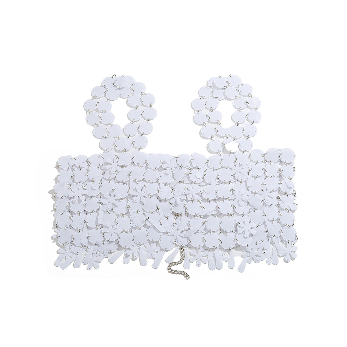 Cyberpunk nightclub style sexy slim fit backpack skirt Body Chain