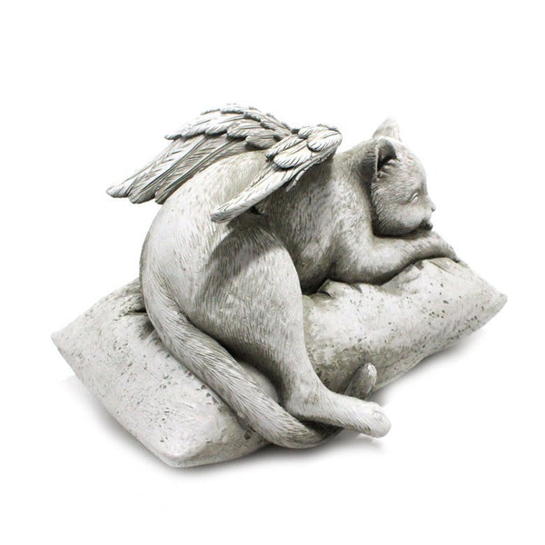 Angel cat and dog ornaments resin pet tombstone commemorative stone garden animal statue