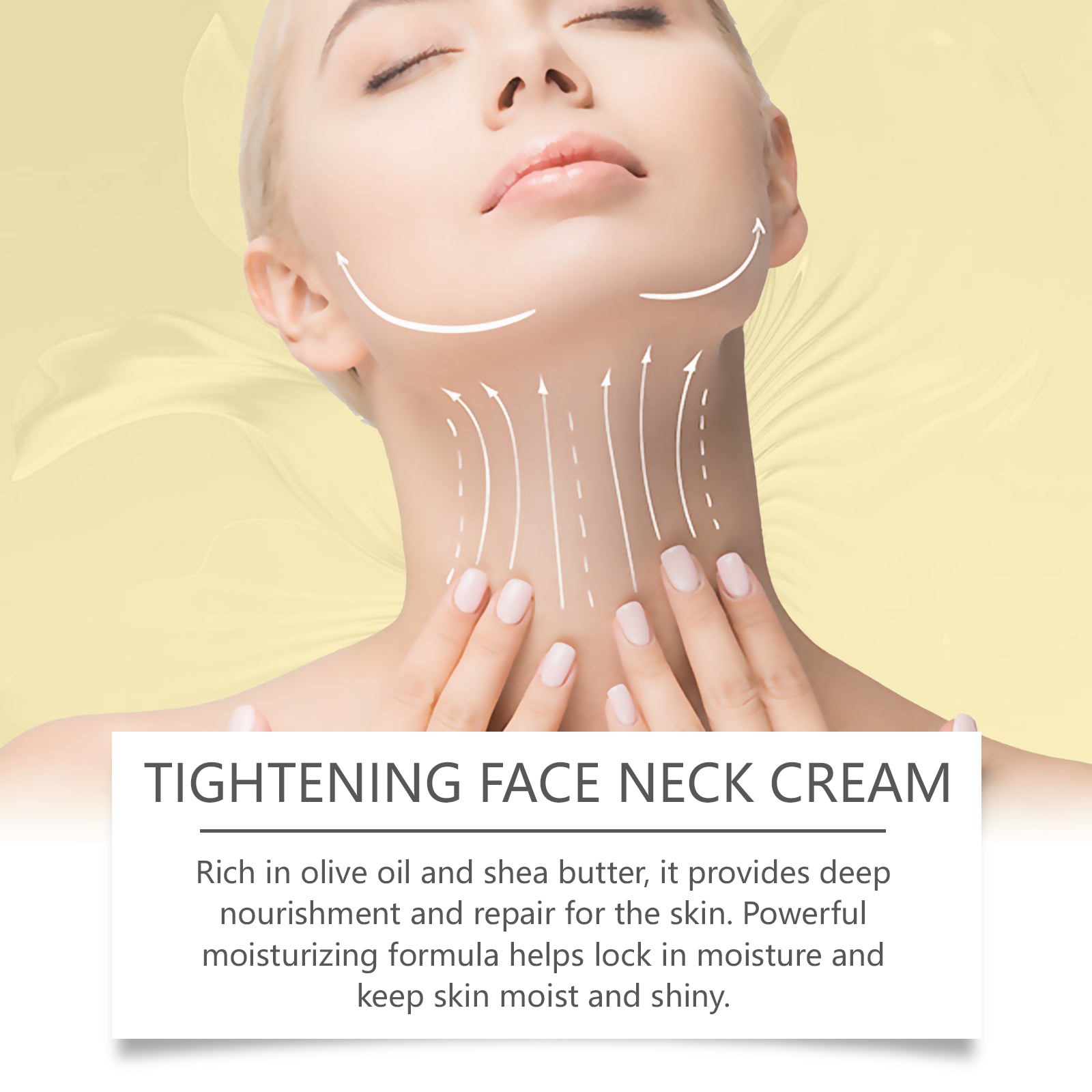 Neck Firming Cream Moisturizes And Gently Lifts And Tightens Neck Skin And Lightens Fine Lines
