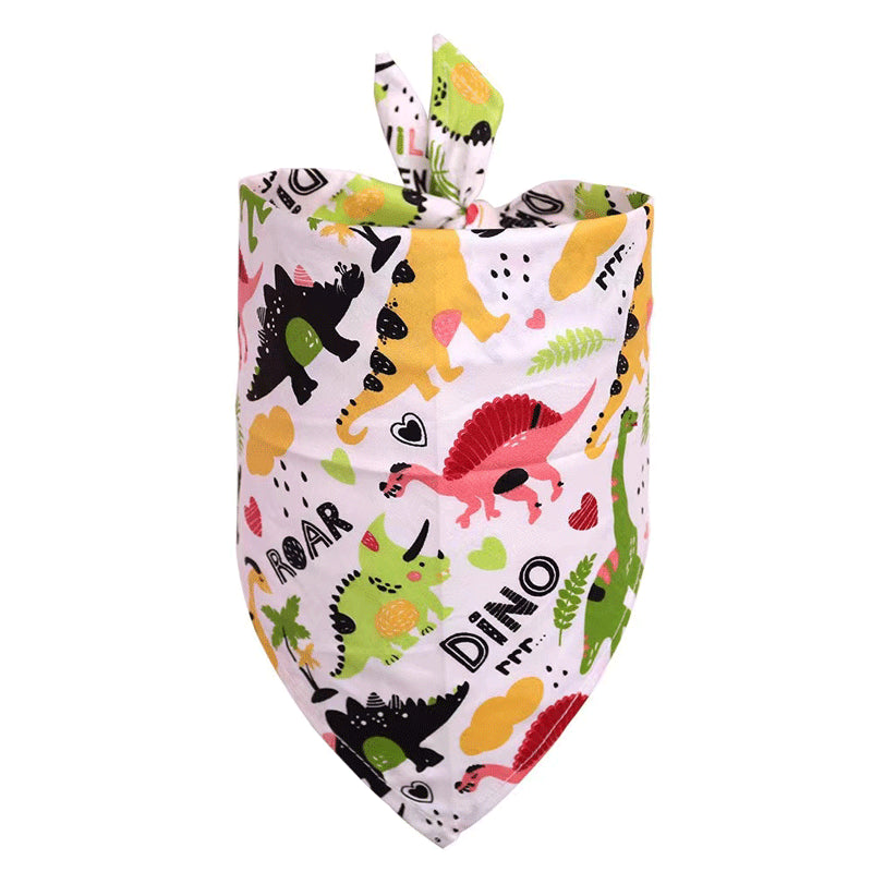 Pet Accessories Summer Pet Drool Towel Fruit Style Pet Scarf Pure Cotton Dog Triangle Scarf