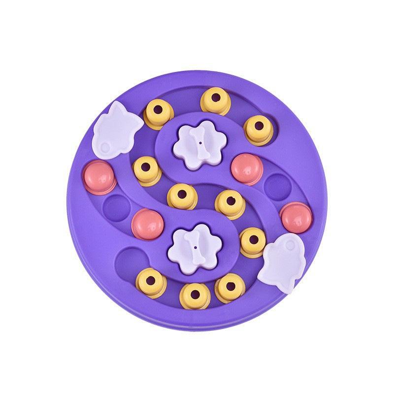 Interactive Slow Feeder Dog Bowl - Puzzle Toy for Pets