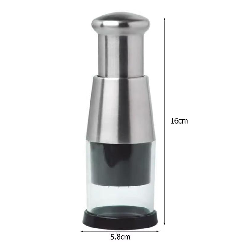 Stainless Steel Manual Kitchen Chopper (for garlic, ginger, herbs, nuts)
