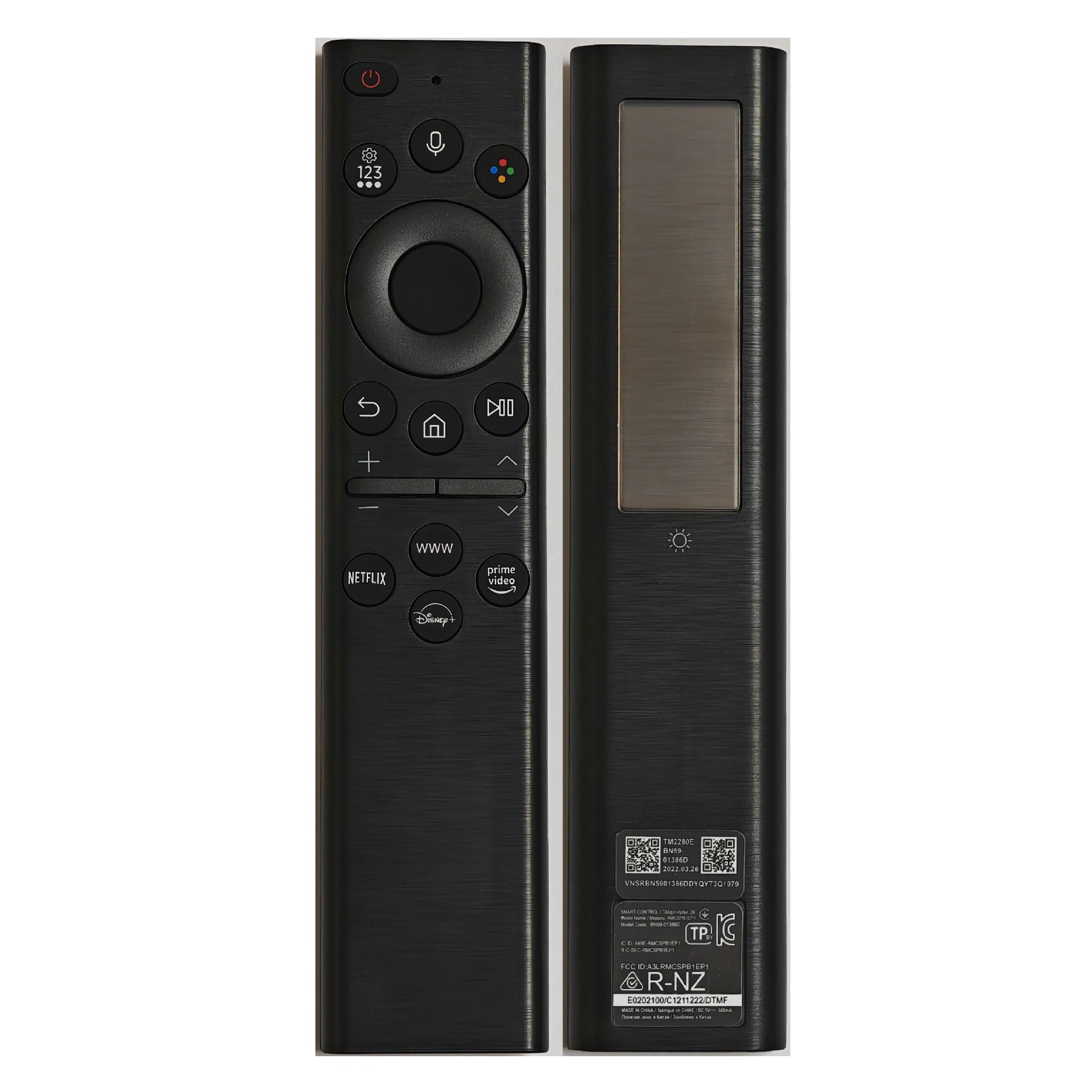 Samsung Solar Bluetooth Voice TV Remote Control BN59-01385A Upgraded Premium Version