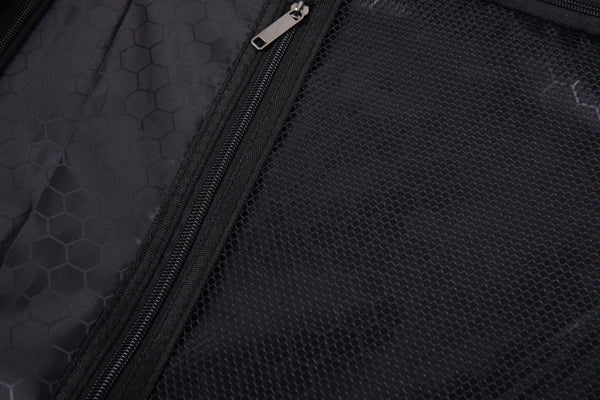 3 Piece Luggage Sets ABS Lightweight Suitcase with Two Hooks, Spinner Wheels, TSA Lock, (20/24/28) Black