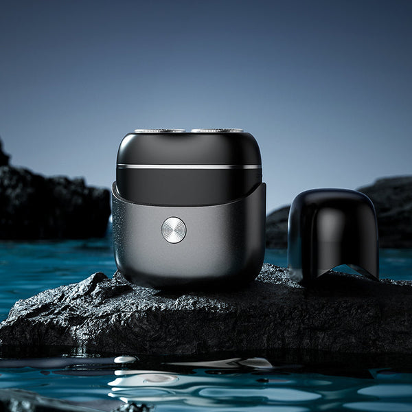 Mini electric shaver with full body water washing and dual head magnetic shaver for men portable for home use