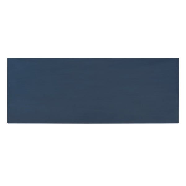 48-Inch Rustic Vintage Console Table --- Farmhouse Style Entryway Table with Open Shelf and Sturdy Construction (Navy)